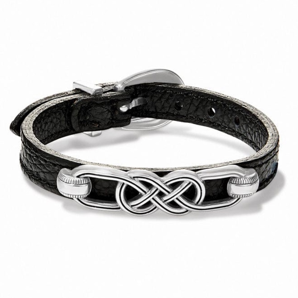 Brighton Interlock Braid Leather Bracelet
